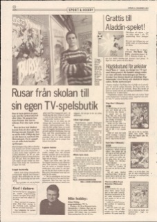 Artikel i iDag 11 december 1993.