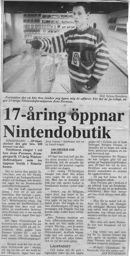 Artikel i Ystads Allehanda november 1993.