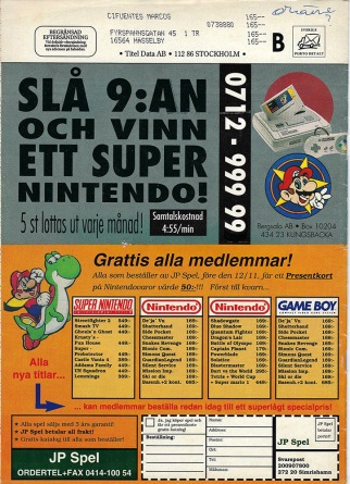 Annons i Club Nintendo nr. 4/1993.