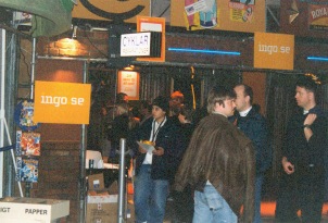 Eftersom Ingo var tidig med e-handel var man mycket ute på event för att marknadsföra sig, som när Ingo hjälpte till med Folkets Val för Dataspelsgalan 2000.